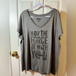 True Vintage (Torrid) size 3 (3X) May The Force Be With You Star Wars Tee